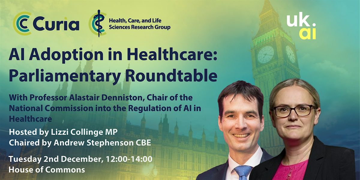 AI Adoption in Healthcare – Parliamentary Roundtable, 2 December | Event in London | AllEvents