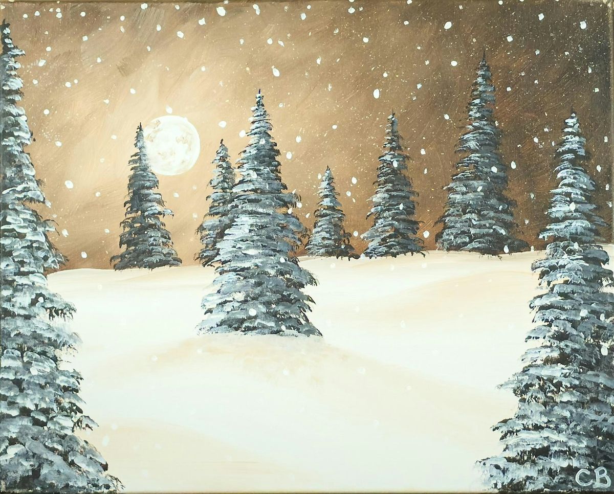 Toledo Paint & Sip Party – Snowy Night, 28 December | Event in Toledo | AllEvents