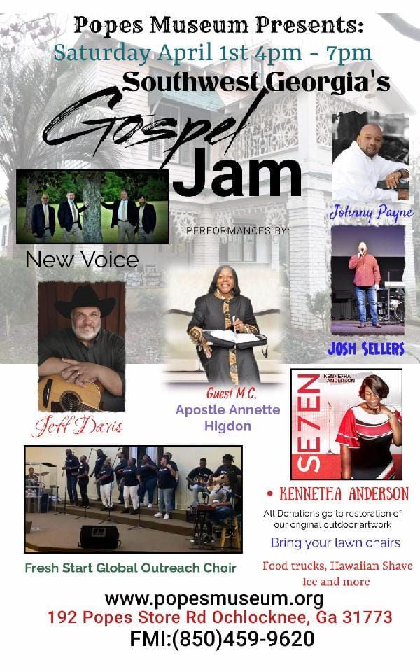 Southwest Gospel Jam, Popes Museum, Ochlocknee, 1 April 2023
