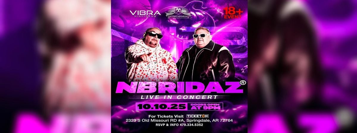 NB Ridaz & Big Gemini, 10 October | Event in Springdale | AllEvents