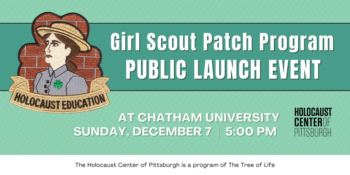 Holocaust Education Girl Scouts Patch Program Launch, 7 December | Event in Pittsburgh | AllEvents