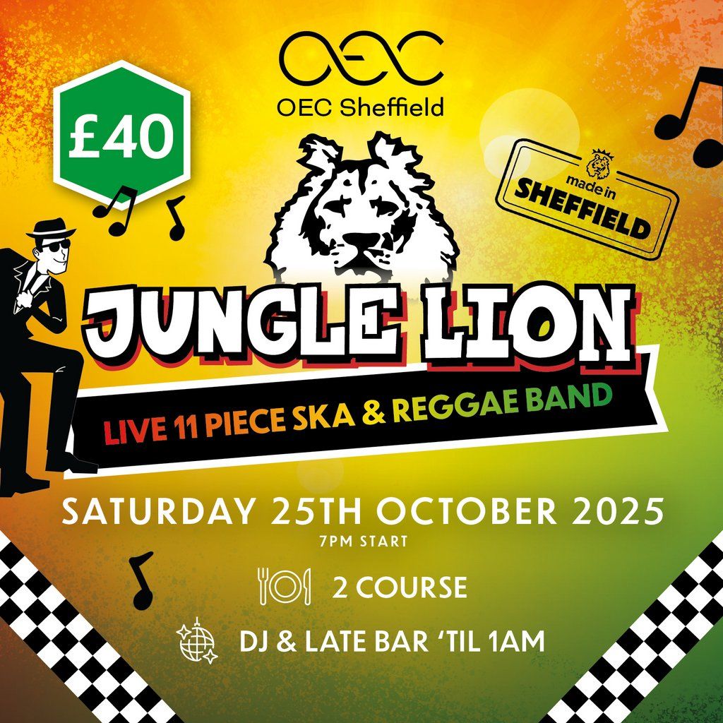 Jungle Lion, 25 October | Event in Sheffield | AllEvents