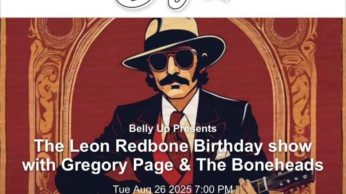 Gregory Page and The Boneheads at Belly Up Tavern, 26 August | Event in Solana Beach | AllEvents