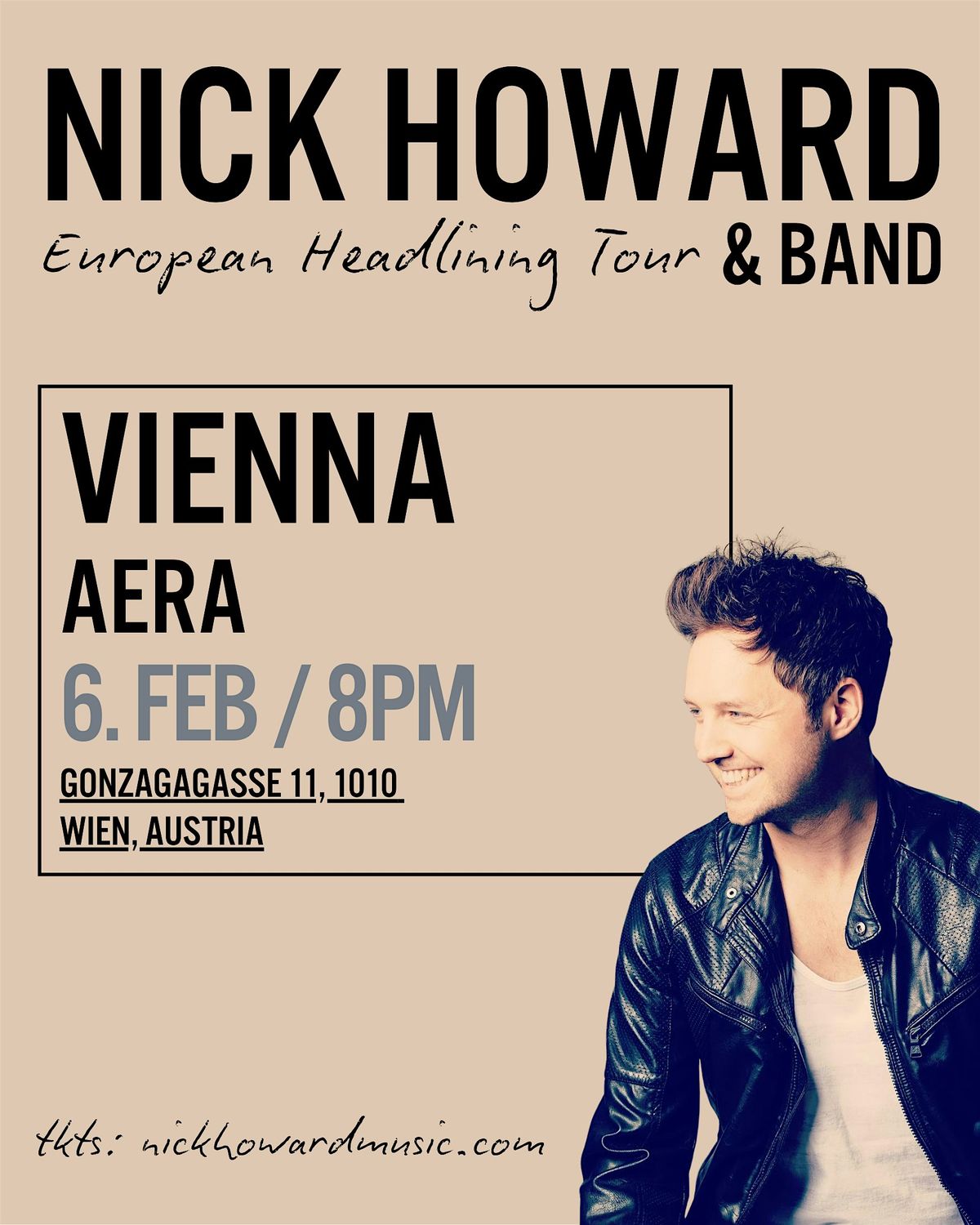 Nick Howard Live in Vienna, 6 February | Event in Wien | AllEvents