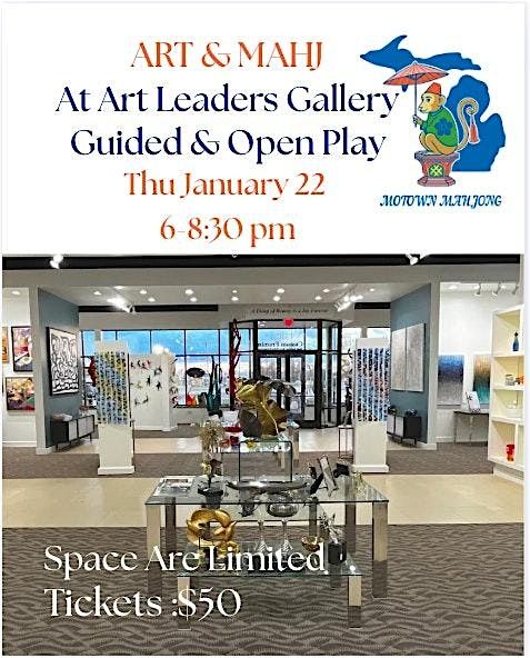 ART & MAHJ, 22 January | Event in West Bloomfield Township | AllEvents