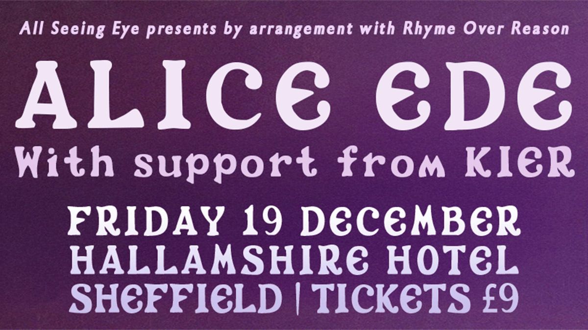 Alice Ede, 19 December | Event in Sheffield | AllEvents
