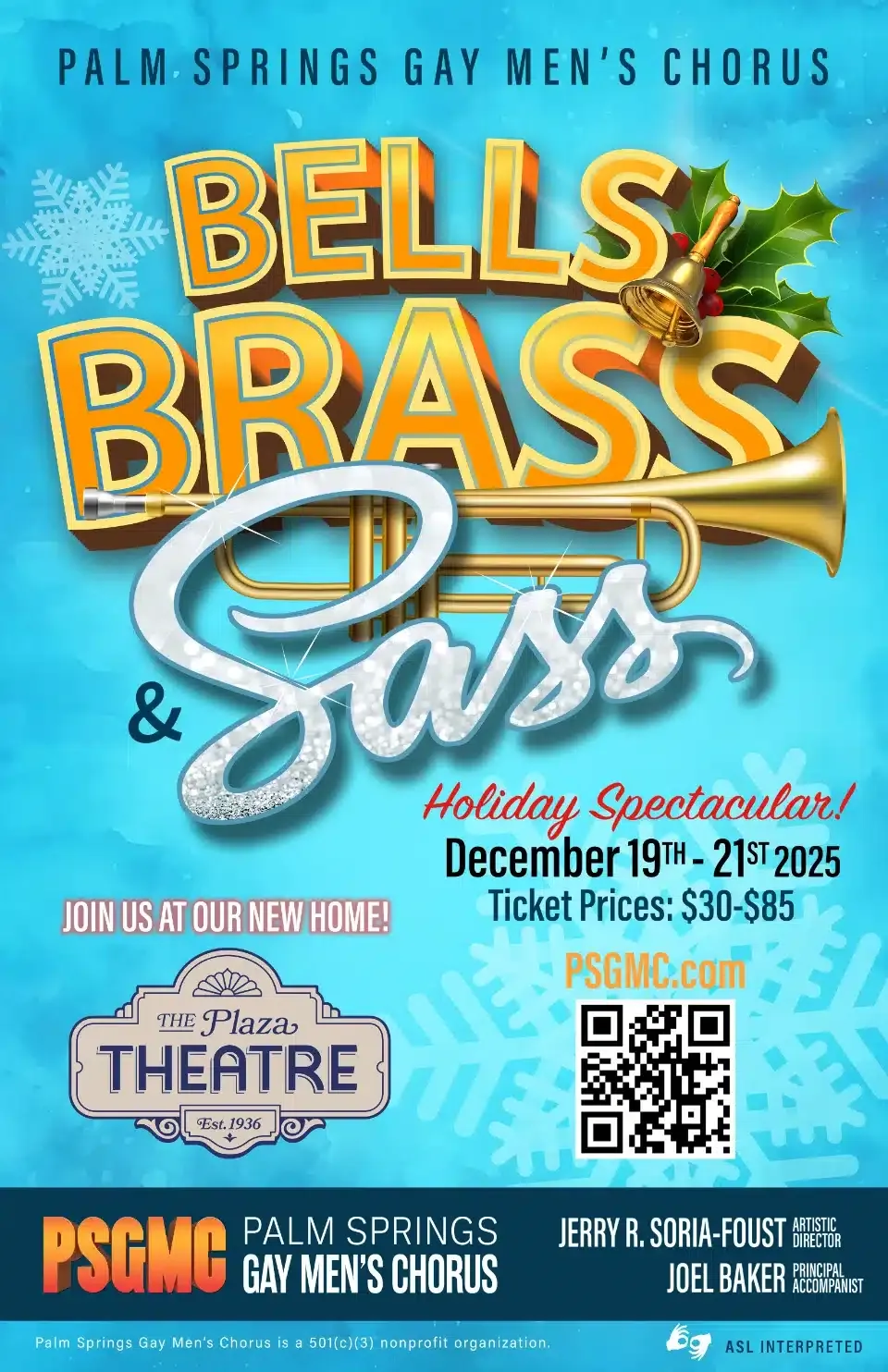 Palm Springs Gay Men's Chorus: Bells, Brass and Sass at Plaza Theatre - Palm Springs, 19 December | AllEvents