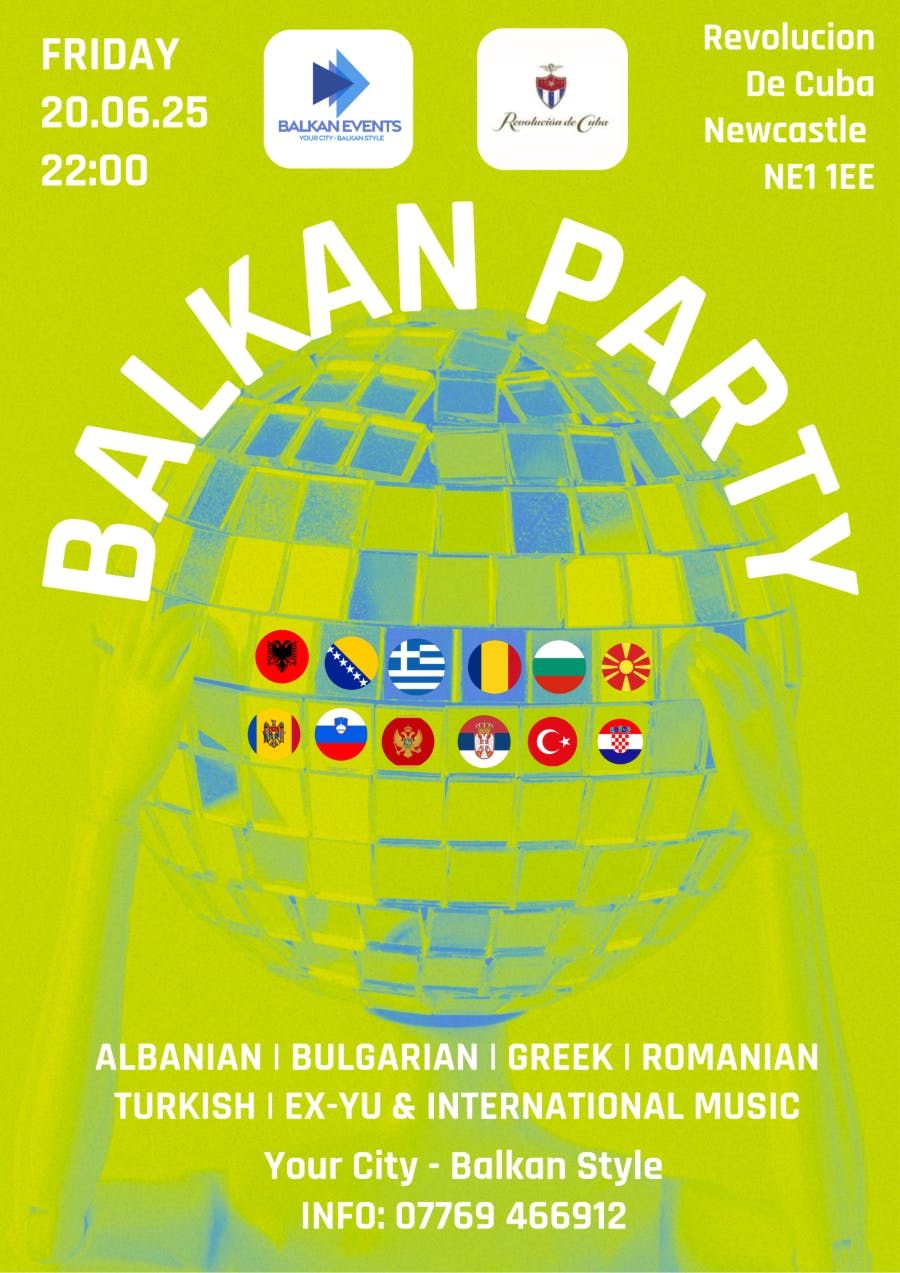 Balkan Party Newcastle - Early Summer Party, 20 June | Event in Newcastle Upon Tyne | AllEvents