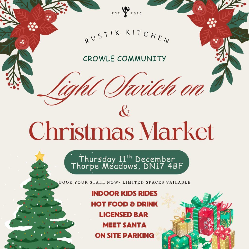 Crowle Community Light Switch On & Market, 11 December | Event in Scunthorpe | AllEvents