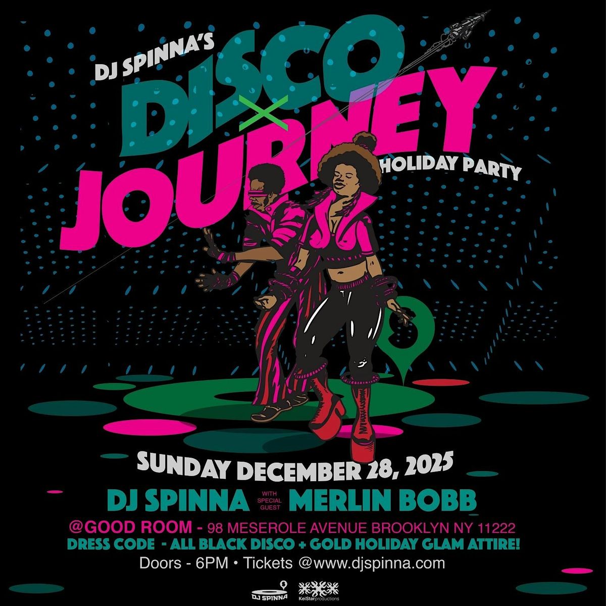 DJ SPINNA's DISCO x JOURNEY Party/Holiday Edition - Sunday 12.28, 28 December | Event in Brooklyn | AllEvents