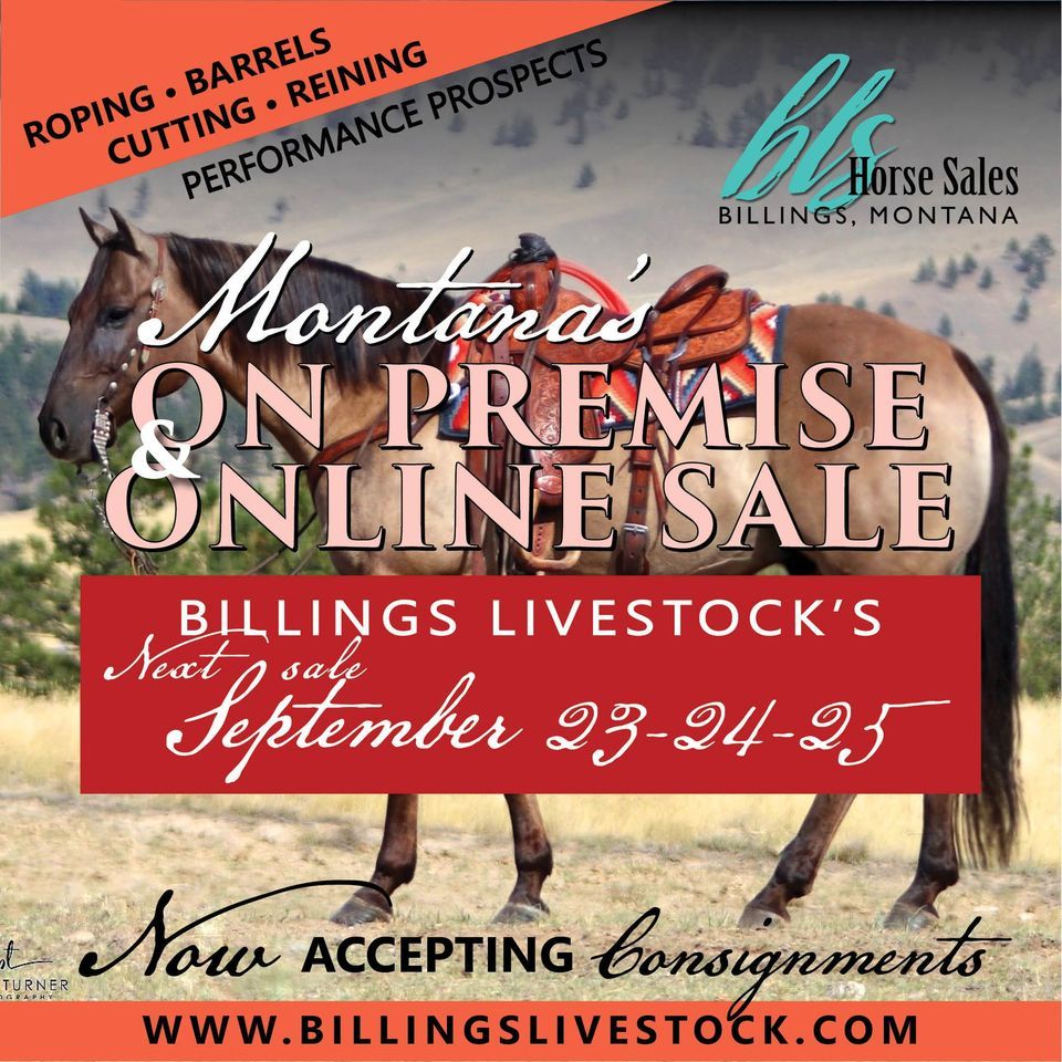 Horse Sale. "Cow Country Classic Catalog Horse Sale" On premise & On