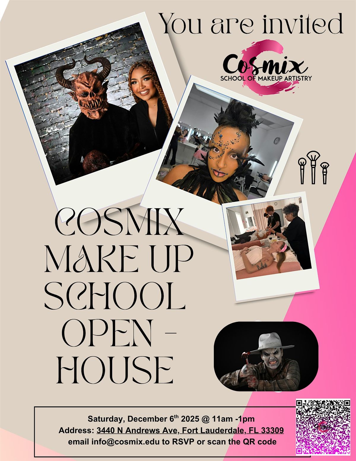 Cosmix Makeup School Open House, 6 December | Event in Fort Lauderdale | AllEvents