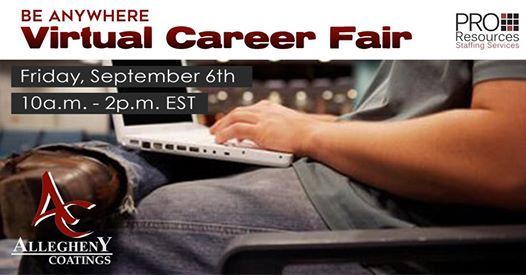 Allegheny Coatings Virtual Career Fair At Pro Resources Staffing