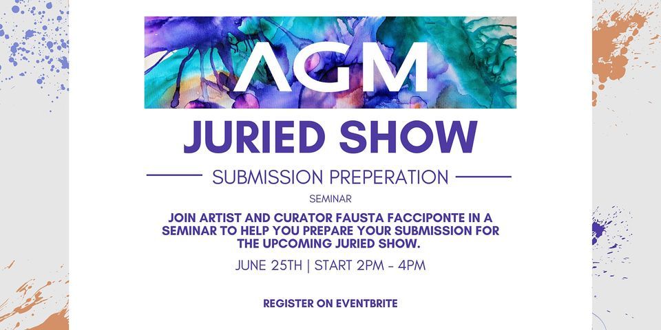 Juried Show Submission Preparation Seminar 300 City Centre Dr 