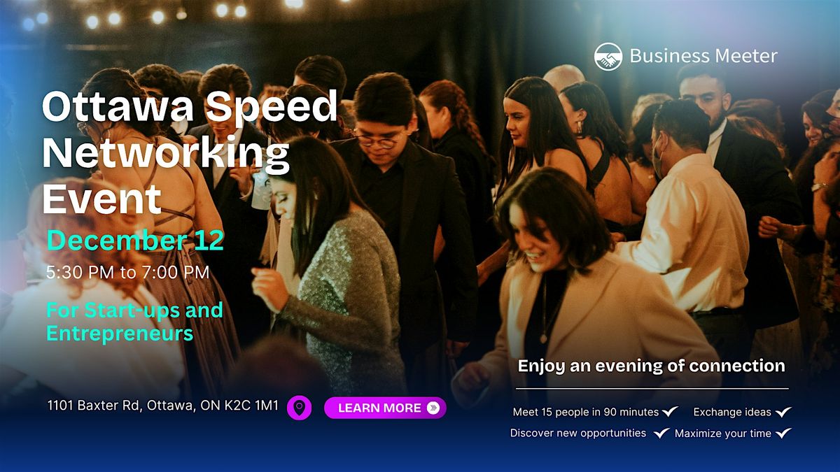 Speed Networking Event - Ottawa, 12 December | Event in Ottawa | AllEvents