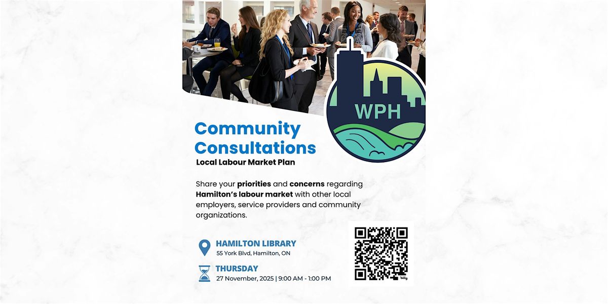 Community Consultations - Local Labour Market Plan, 27 November | Event in Hamilton | AllEvents
