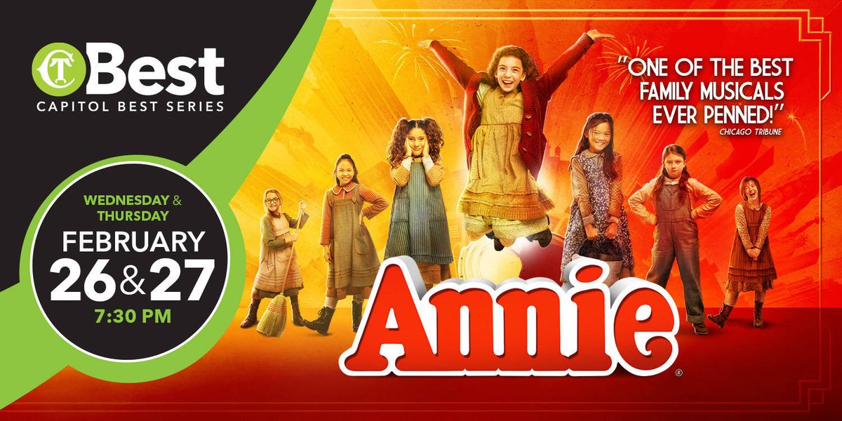 Annie at Capitol Theatre Yakima, 3 May | Event in Yakima | AllEvents
