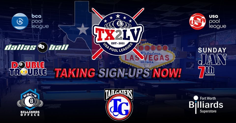 TX2LV USA Pool League Sundays TailgatersMainstreet, Tailgaters Sports