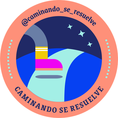 Caminando se resuelve // Walking the path unfolds logo