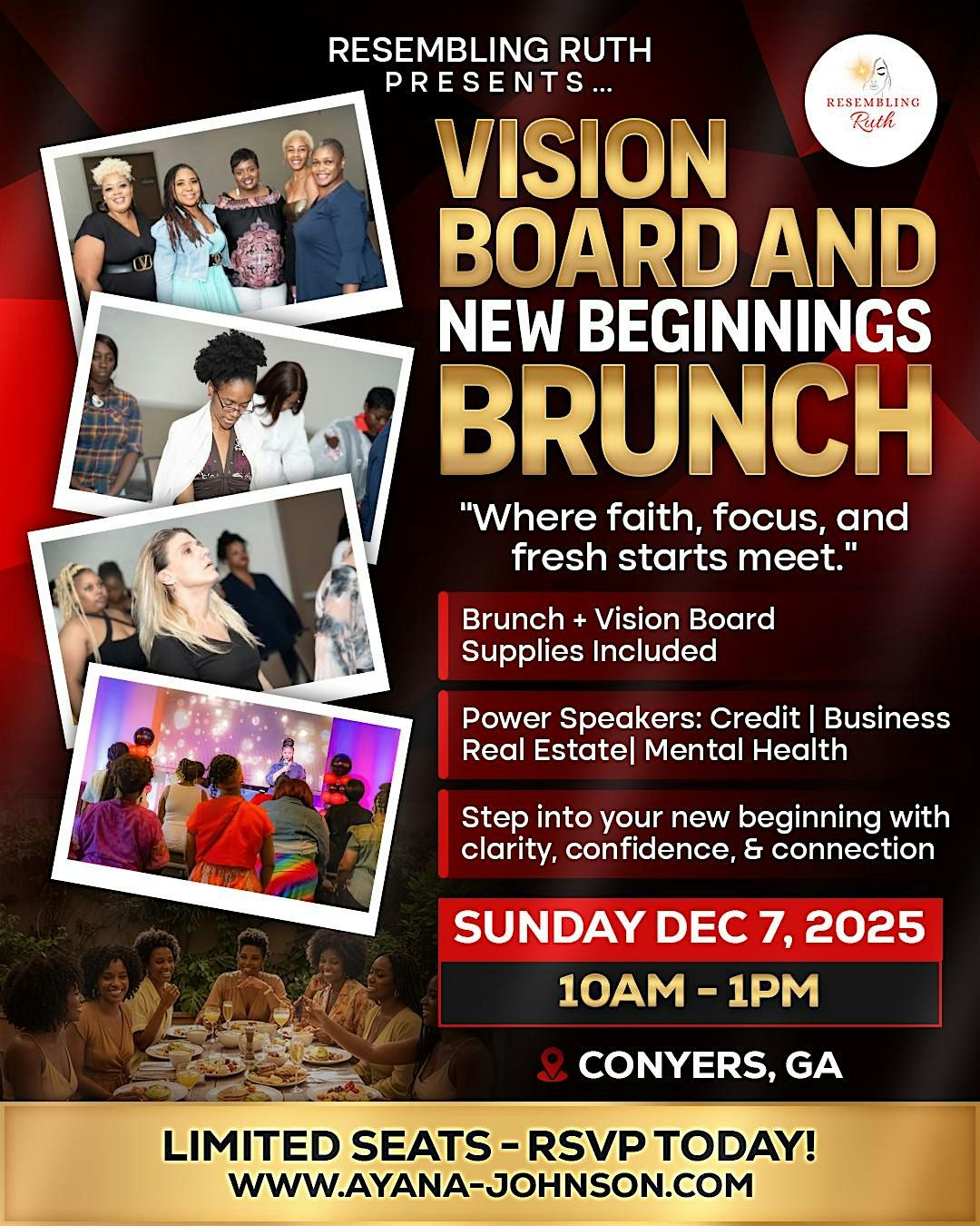 Vision Board New Beginnings Brunch, 7 December | Event in Conyers | AllEvents