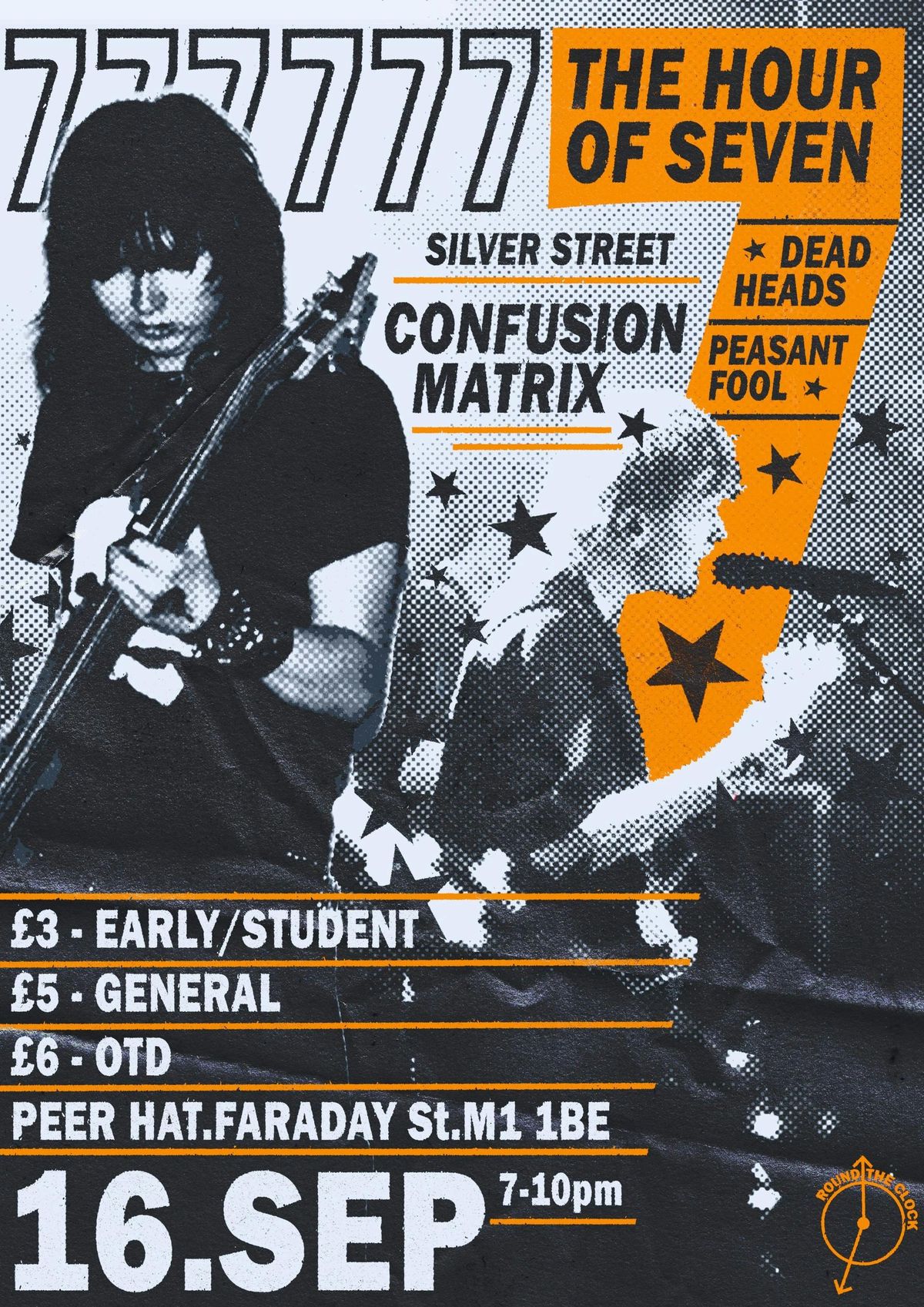 The Hour of 7 | Peer Hat | Confusion Matrix, Peasant Fool, Silver Street, Deadheads, 16 September | AllEvents