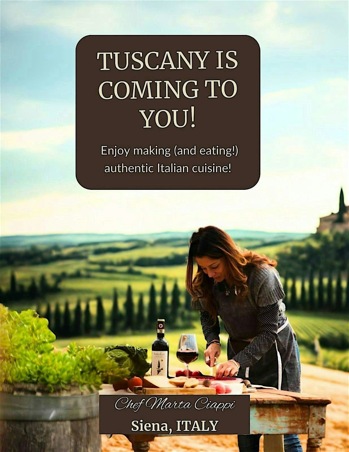 Italian Cooking Class and Dining Event with Chef Marta