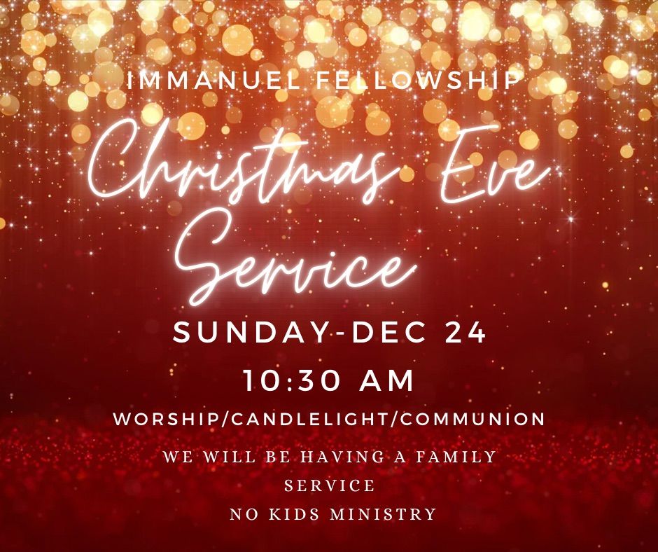 Christmas Eve Service, 3103 Highway 3 North, Seminole, OK, December 24