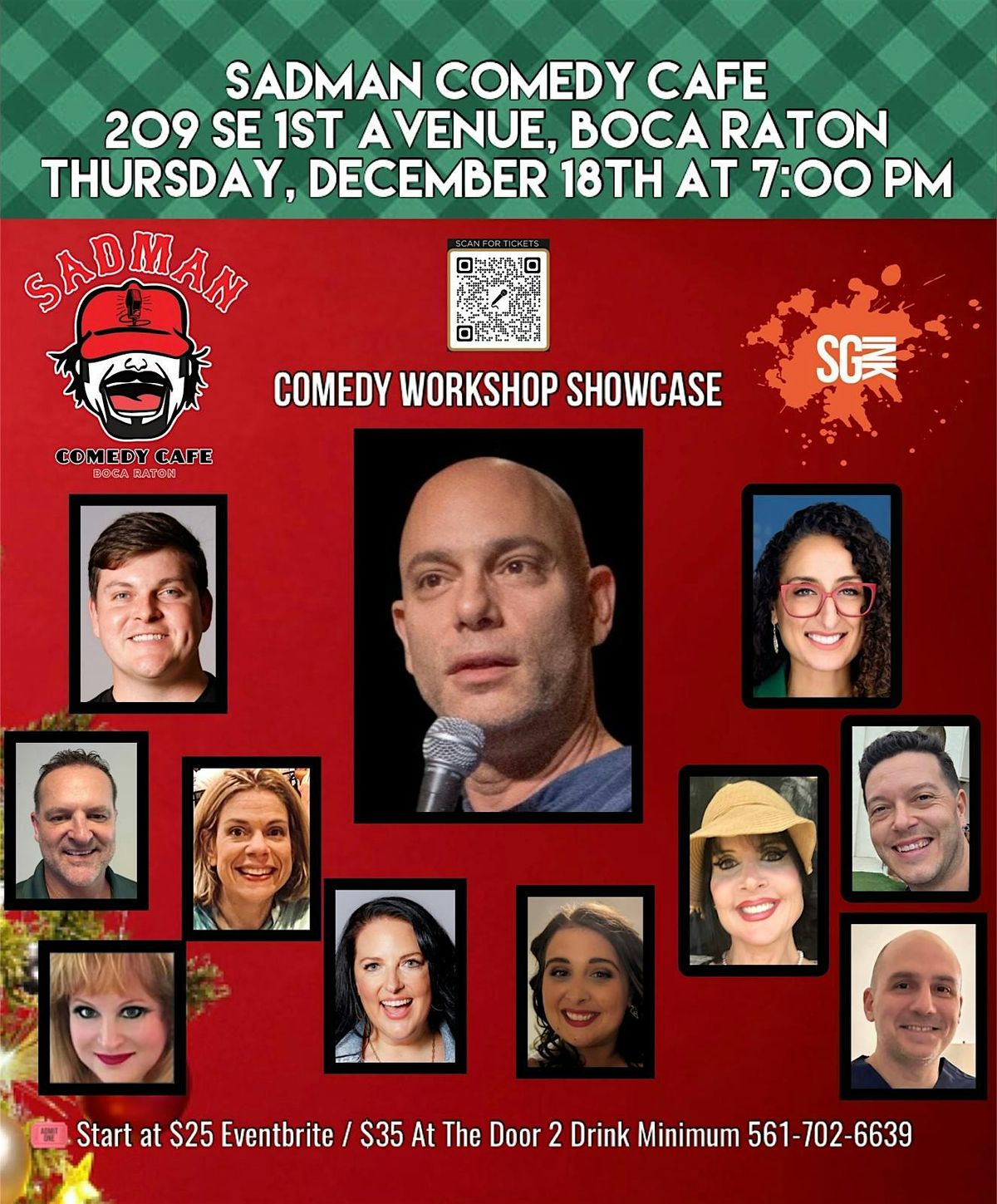 Graduation Showcase At Sadman Comedy Cafe, Boca Raton, 7:00 Showtime, 18 December | Event in Boca Raton | AllEvents