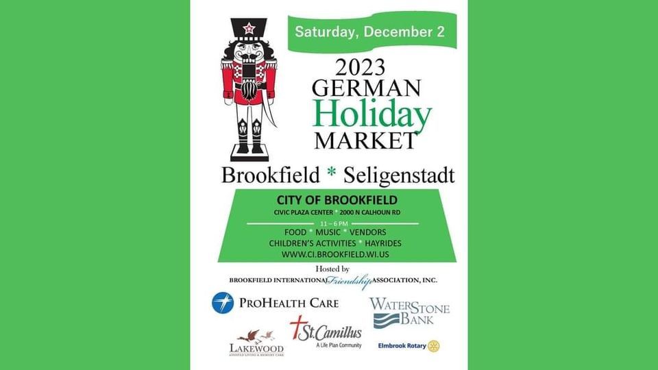 2023 German Holiday Market, Brookfield City Hall, 2 December 2023 AllEvents.in