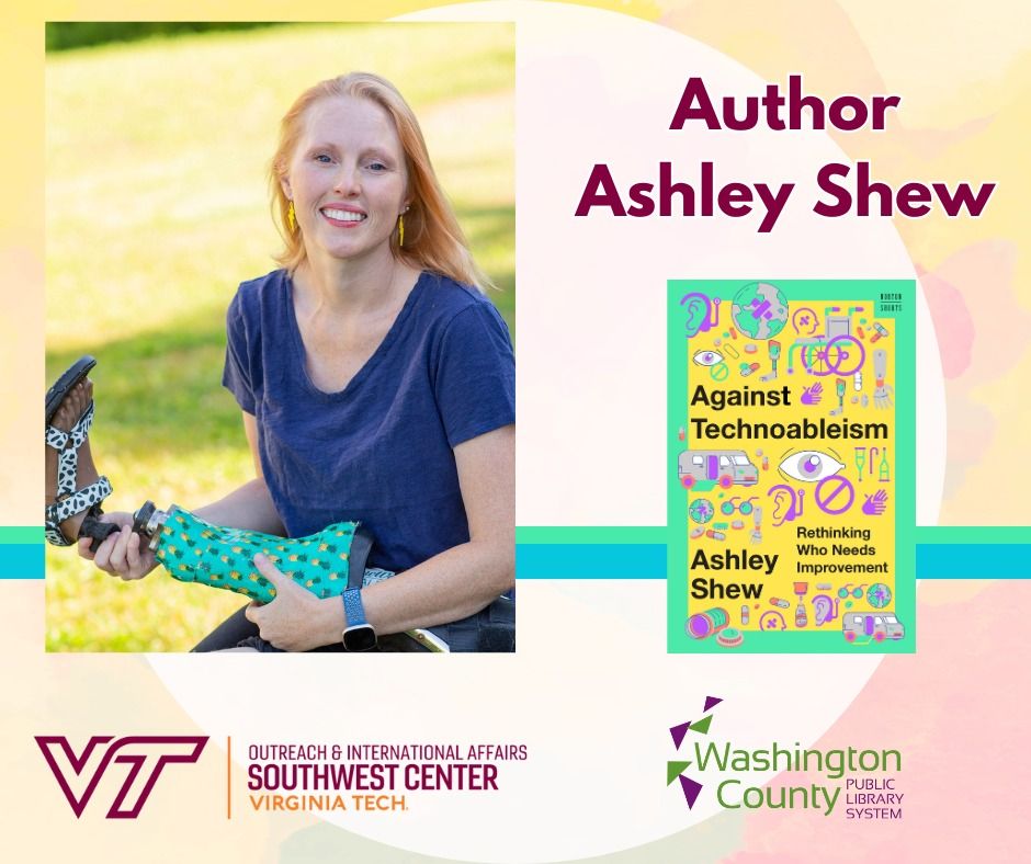 Author Ashley Shew, Washington County Public Library, Abingdon, October