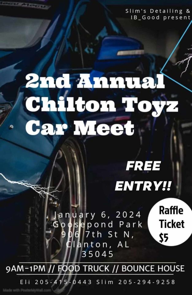 2nd Annual Chilton Toyz Car Meet, 6 January | Event in Clanton | AllEvents.in