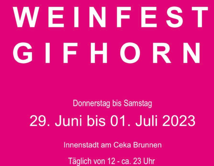 Weinfest Gifhorn, Gifhorn, 29 June to 1 July AllEvents.in