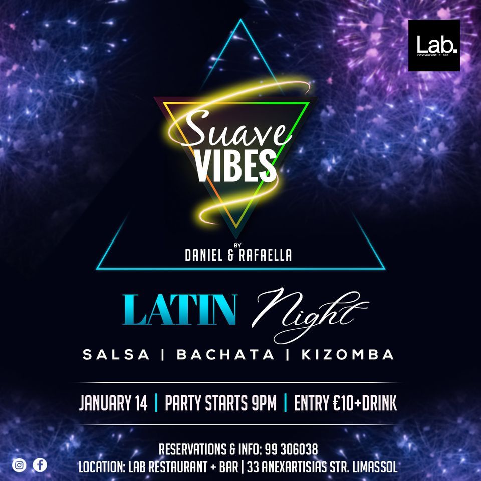 Suave Vibes Latin Night, Lab restaurant + bar, Limassol, 14 January to