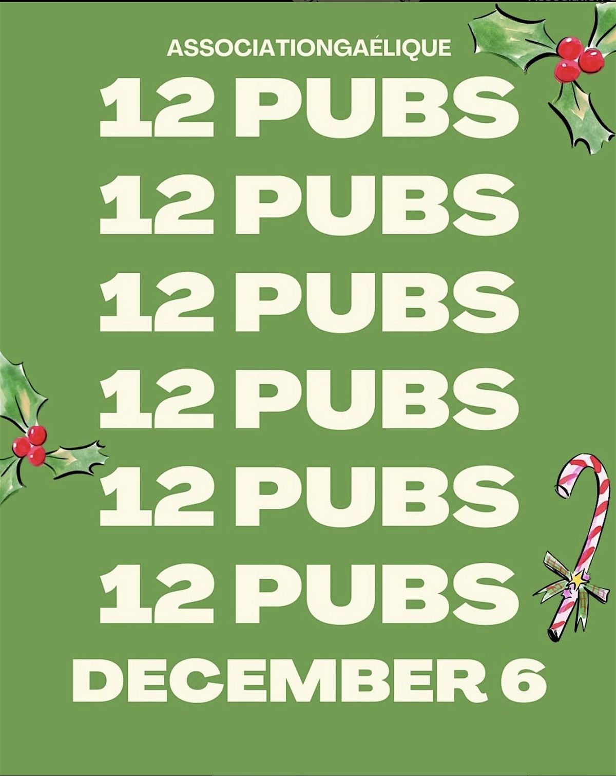 12 Pubs, 6 December | Event in Paris | AllEvents