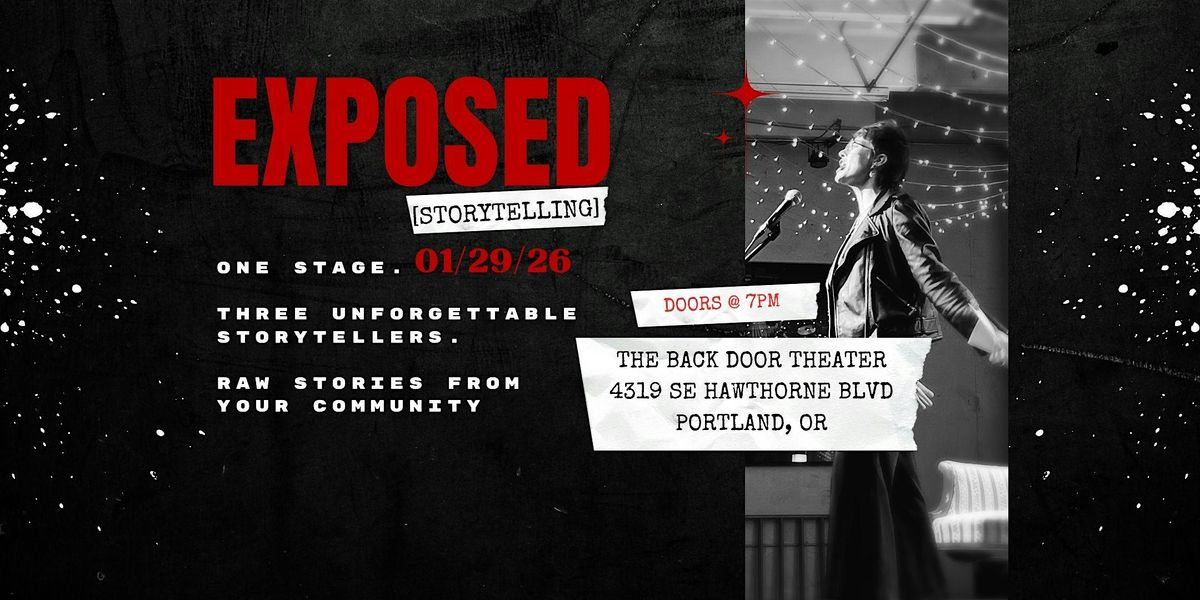 EXPOSED [storytelling] PDX, 29 January | Event in Portland | AllEvents