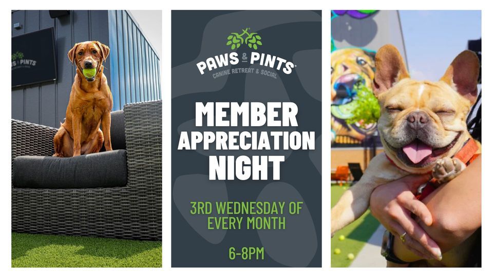 Paws & Pints Member Appreciation Night, Paws and Pints, Des Moines