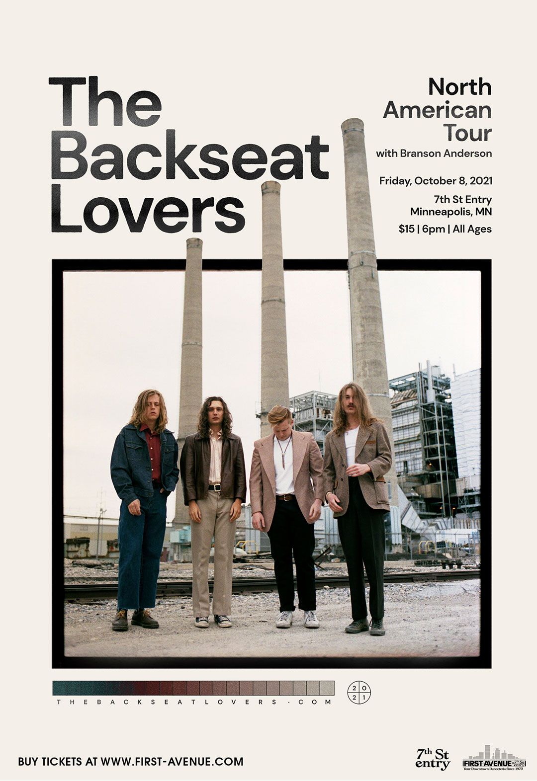 The Backseat Lovers at The Great Saltair, 1 October | Event in Magna | AllEvents