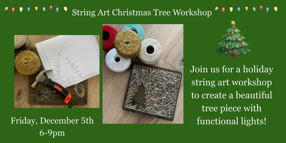 String Art Christmas Tree Workshop, 5 December | Event in Northport | AllEvents