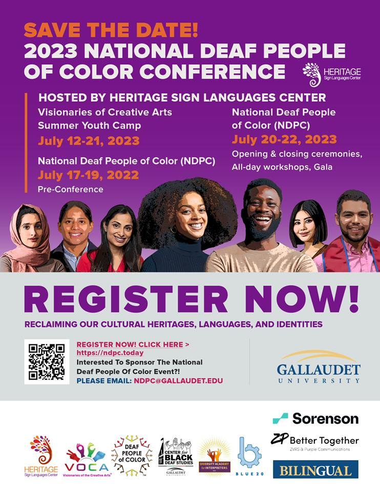 National Deaf People of Color, Gallaudet University, Washington, July 17 to  July 22 | AllEvents.in
