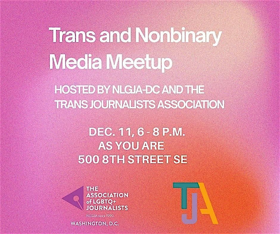 Trans and Nonbinary Media Meetup, 11 December | Event in Washington | AllEvents