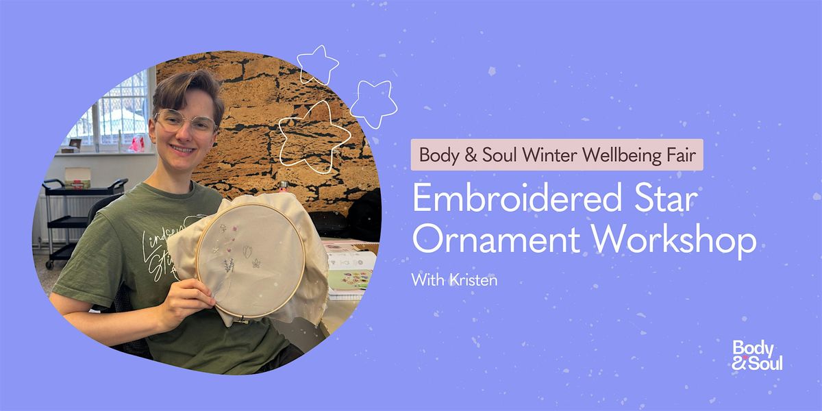 Embroidered Star Ornament Workshop with Kristen, 4 December | Event in London | AllEvents
