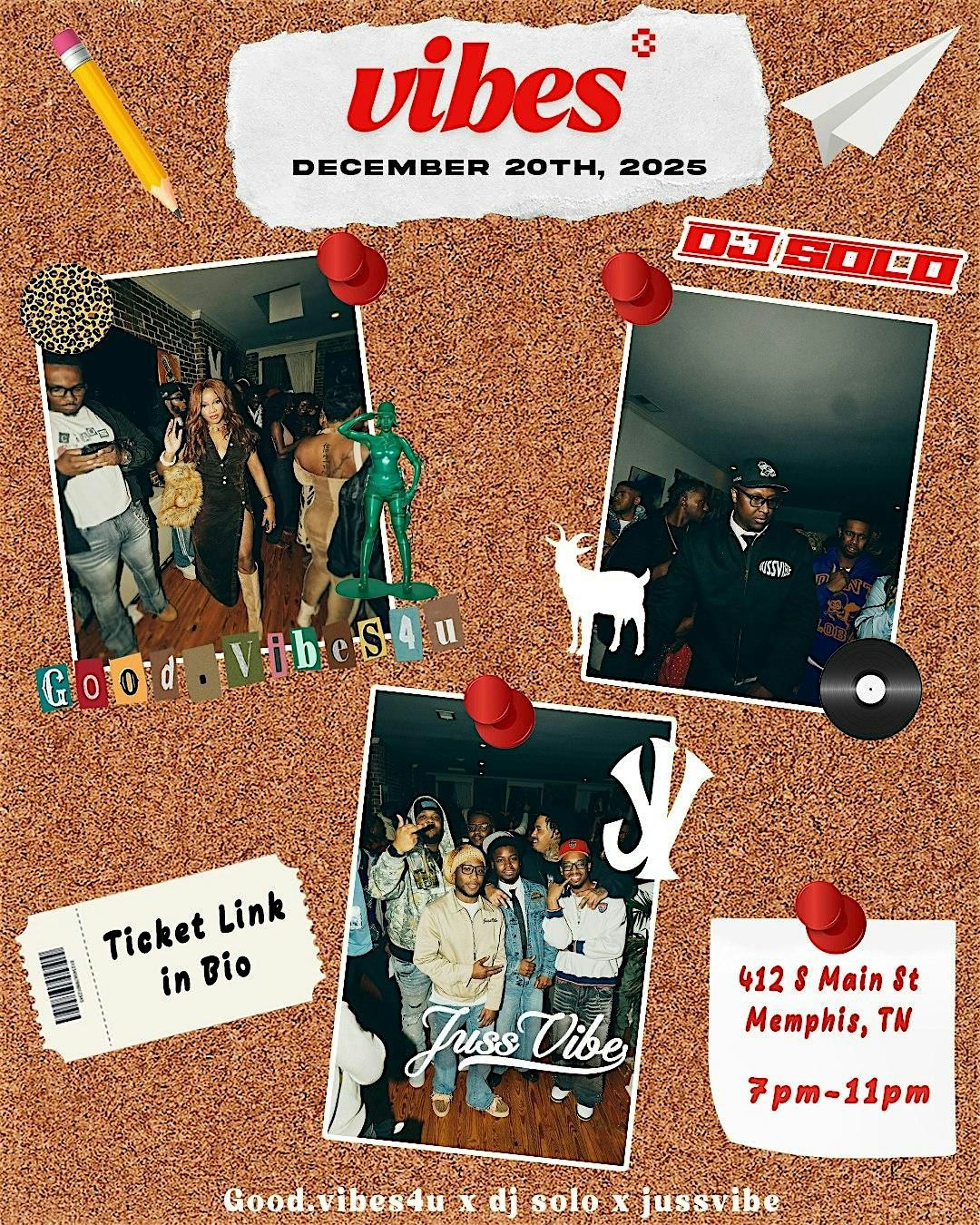 Vibes  Squared, 20 December | Event in Memphis | AllEvents