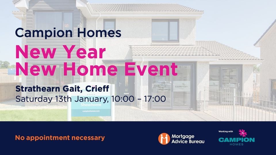 Campion Homes New Year New Home Crieff, PH7 3, Auchterarder, January