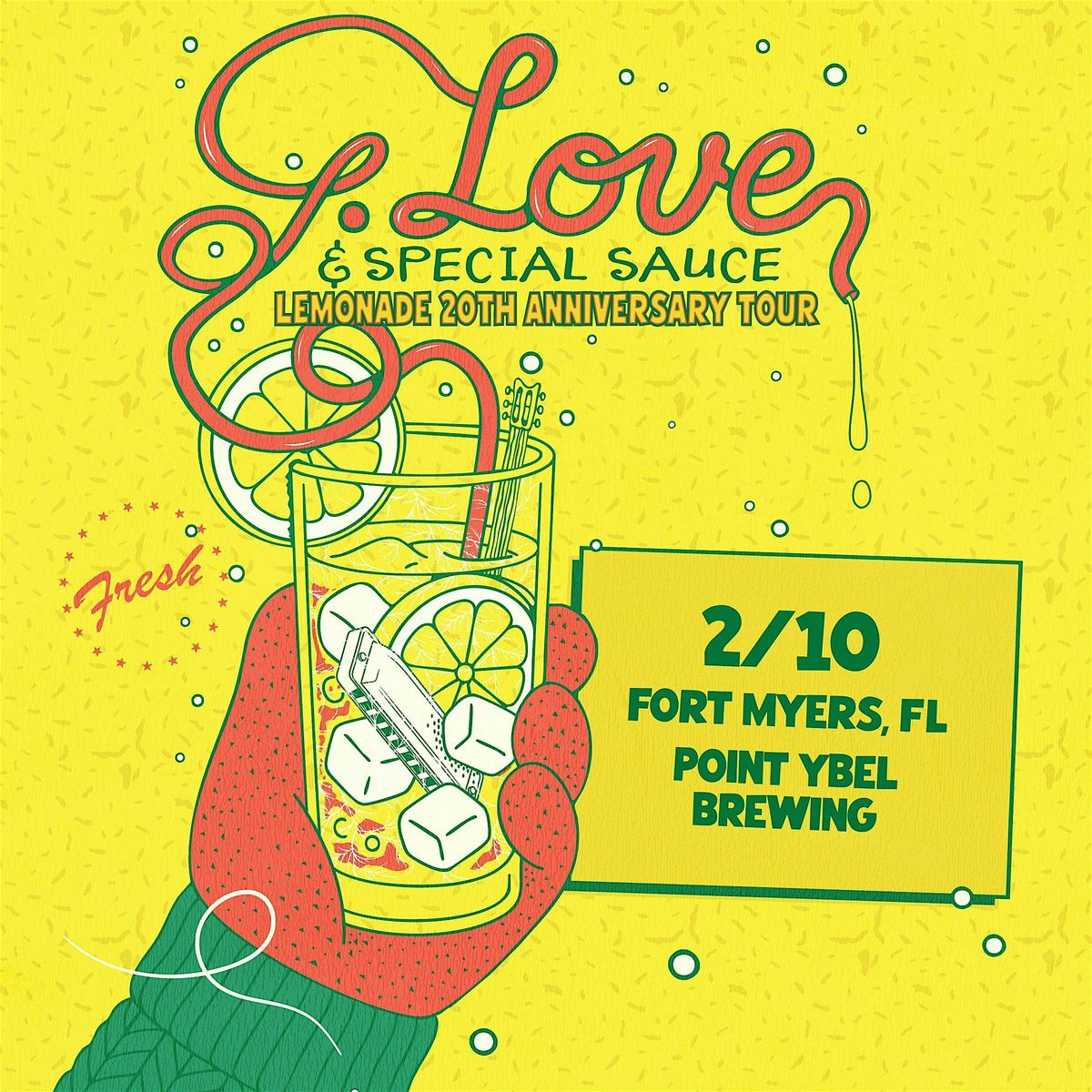 G. Love & Special Sauce -  Lemonade 20th Anniversary Tour - Point Ybel!, 10 February | Event in Fort Myers
