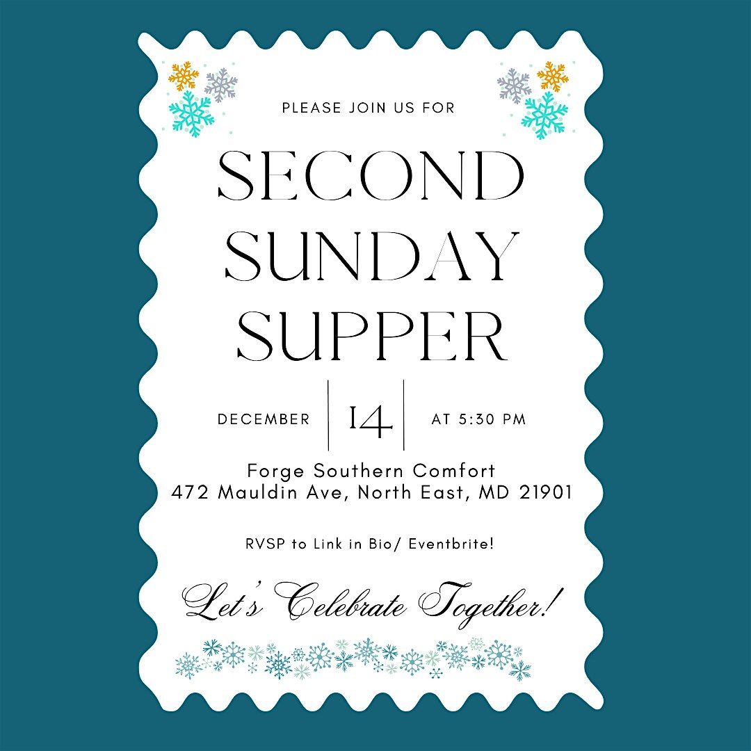 Second Sunday Supper at Forge!, 14 December | Event in North East | AllEvents
