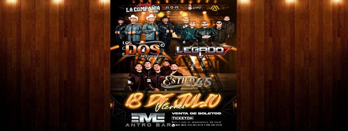 LOS DOS DE TAMAULIPAS, LEGADO 7 Y & MÁS in Minneapolis, 18 July | Event in Minneapolis | AllEvents