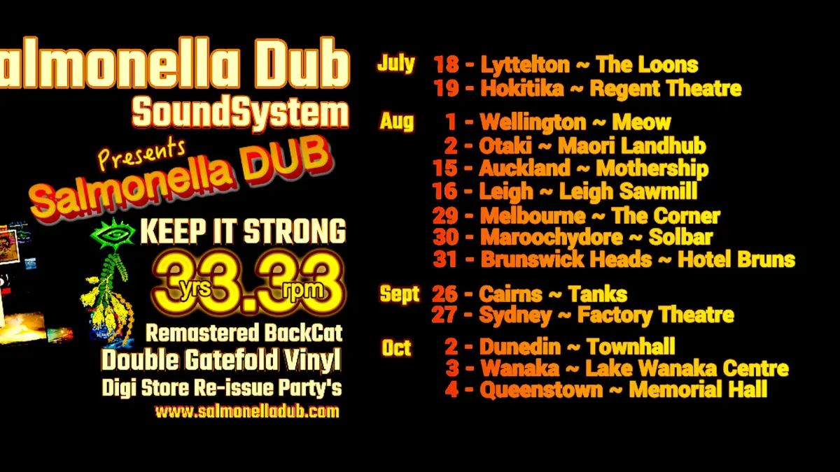 Salmonella Dub in Dunedin, 2 October | Event in Dunedin | AllEvents