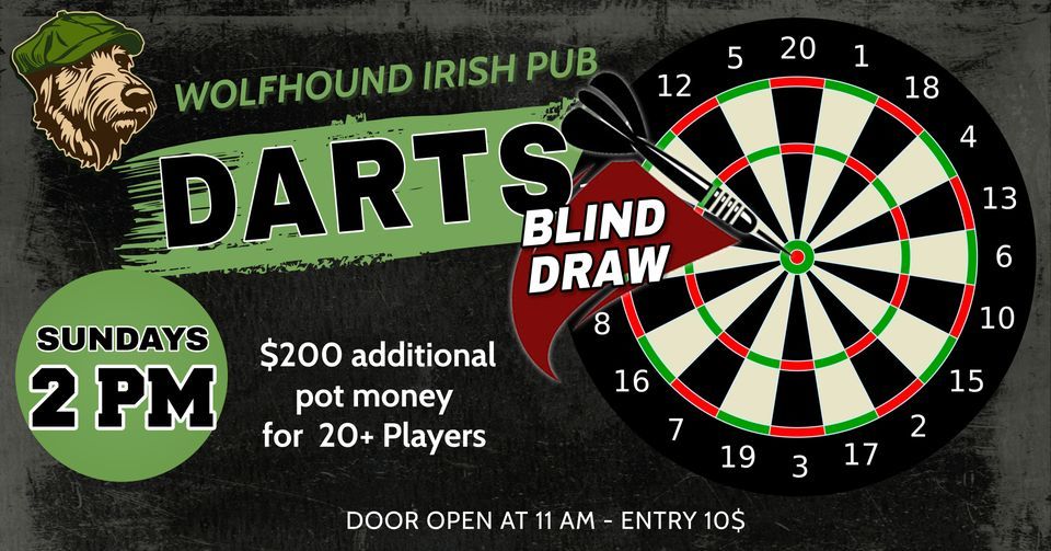 Darts Blind Draw Tournaments, Wolfhound Irish Pub, Celebration, 7