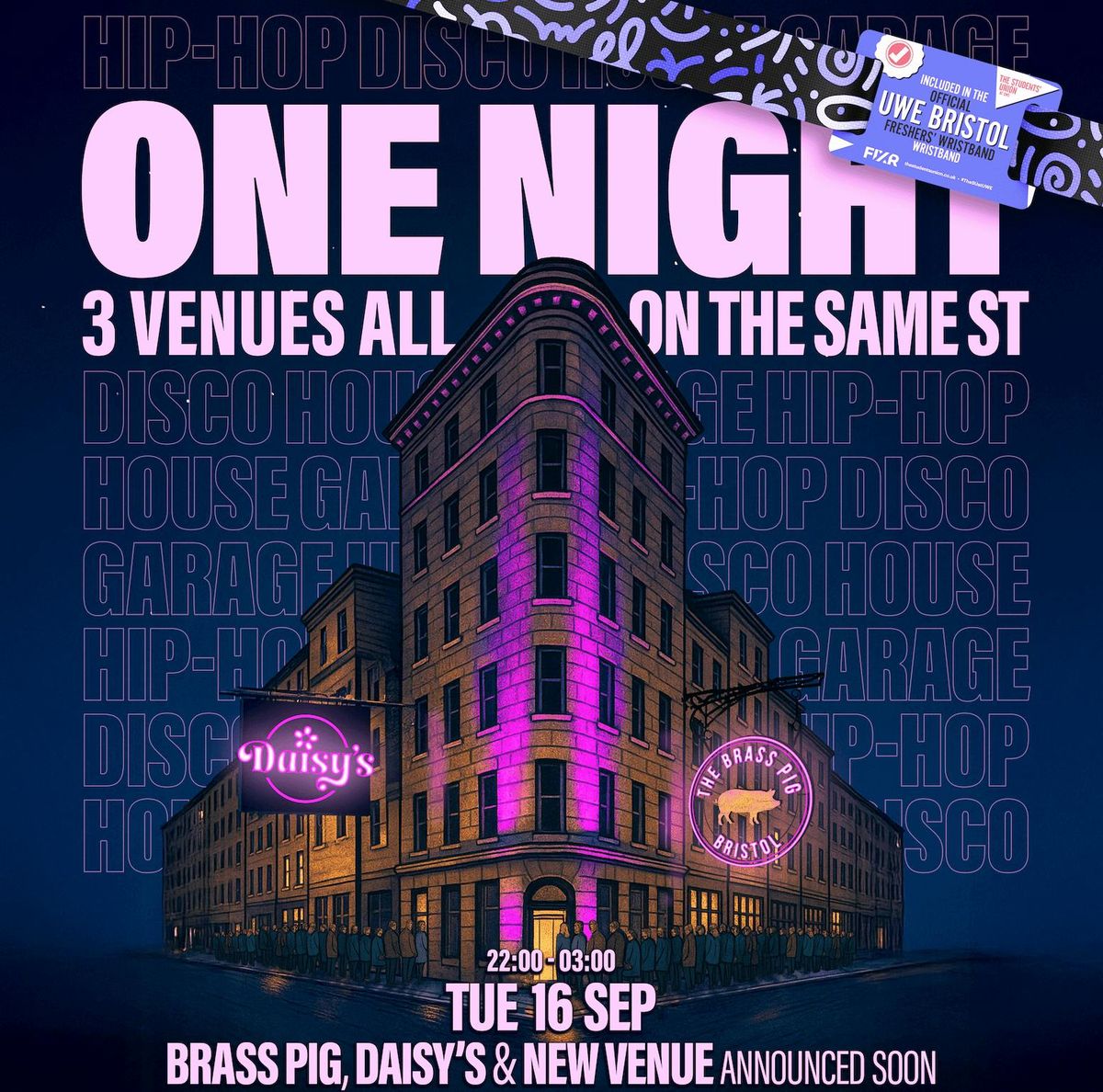 UWE Bristol Official Freshers | Triangle Takeover! 3 Venues 1 Night, 17 September | Event in Bristol | AllEvents