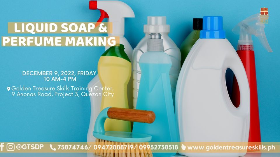 Soap and Perfume Making Seminar WEEKDAY, Golden Treasure Skills and